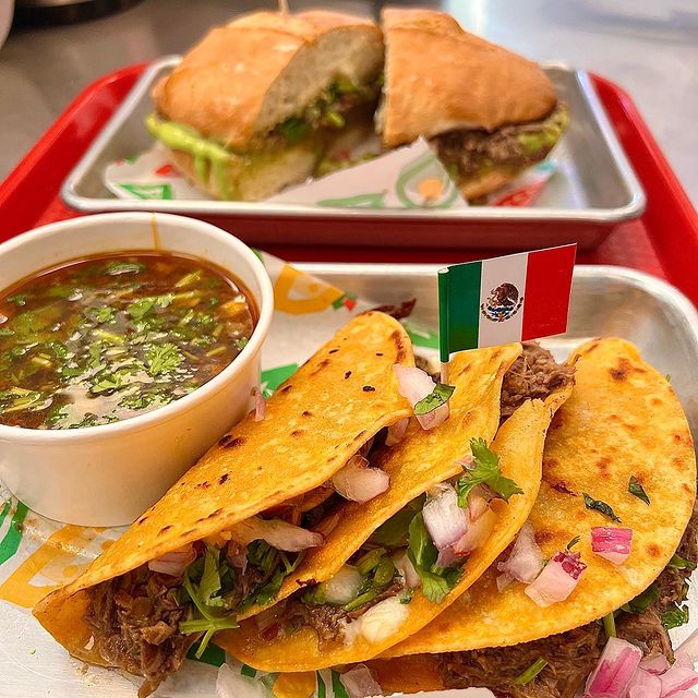 Mission 19 Taqueria signature dishes Quesabirrias TrioFamous Torta TijuanaQuesaburro